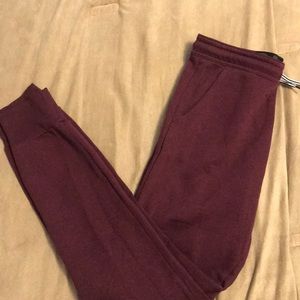 Maroonish colored Sweat pants